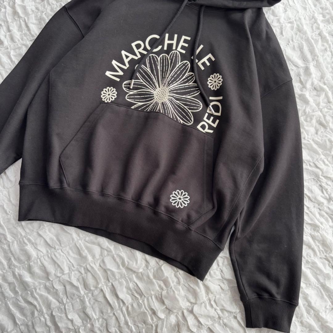 【美品】 マルディメクルディ スウェットパーカー プリントパーカー プルオーバー