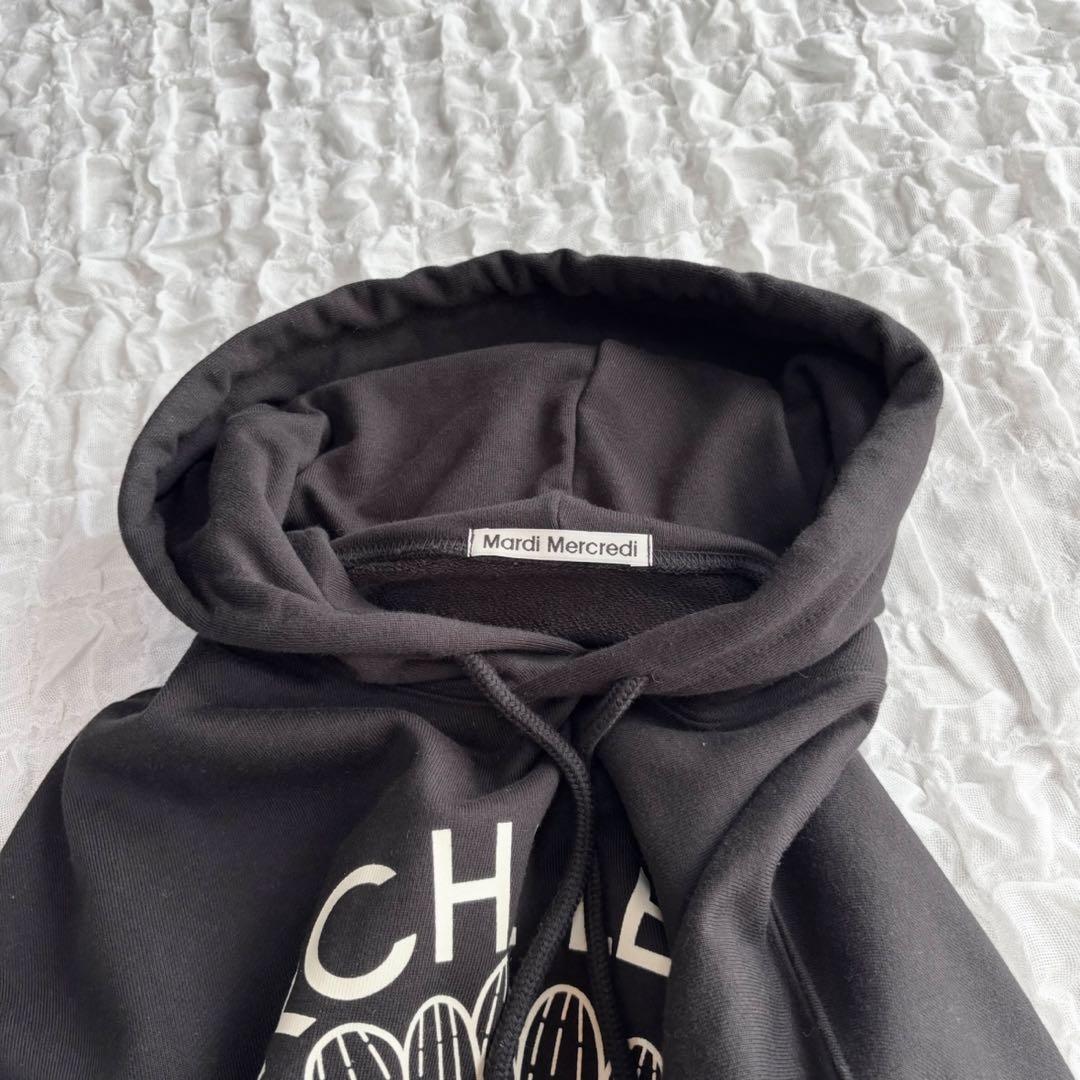 【美品】 マルディメクルディ スウェットパーカー プリントパーカー プルオーバー