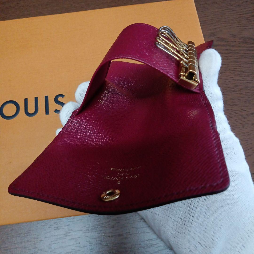 ルイ・ヴィトン、美品モノグラム、フューシャー、ミュルティクレ6連キーケース