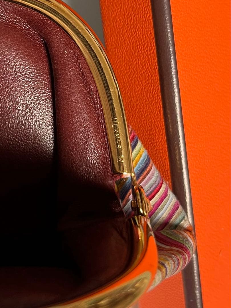 HERMÈS エルメス　ヴィブラート　がま口ケース　小銭入れ　美品