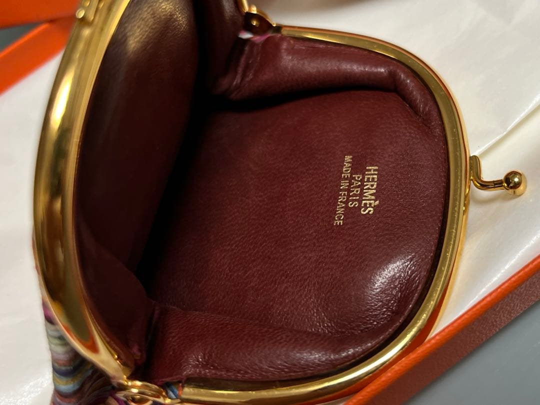 HERMÈS エルメス　ヴィブラート　がま口ケース　小銭入れ　美品
