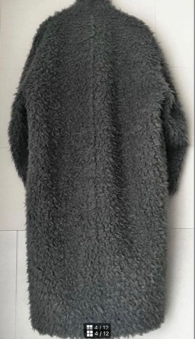 お値下！スタンニングルアー ボア コート グレー ファー ムートン