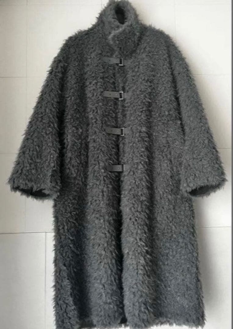 お値下！スタンニングルアー ボア コート グレー ファー ムートン