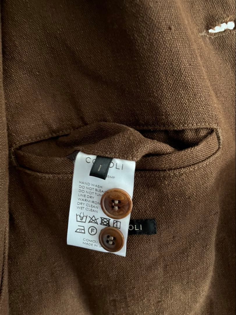 comoli 22ss ヘンプダックハンティングジャケット