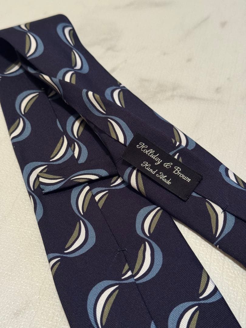 【新品未使用】Holliday & Brown ネクタイ ネイビー系
