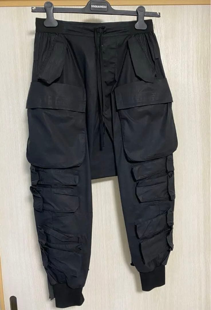 UNRAVEL PROJECT アンラベル　ブラックカーゴサルエルパンツ