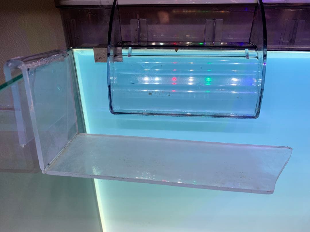 せ*い様 【引き取り限定】30㌢キューブガラス水槽 LEDライト付き 流木と岩の