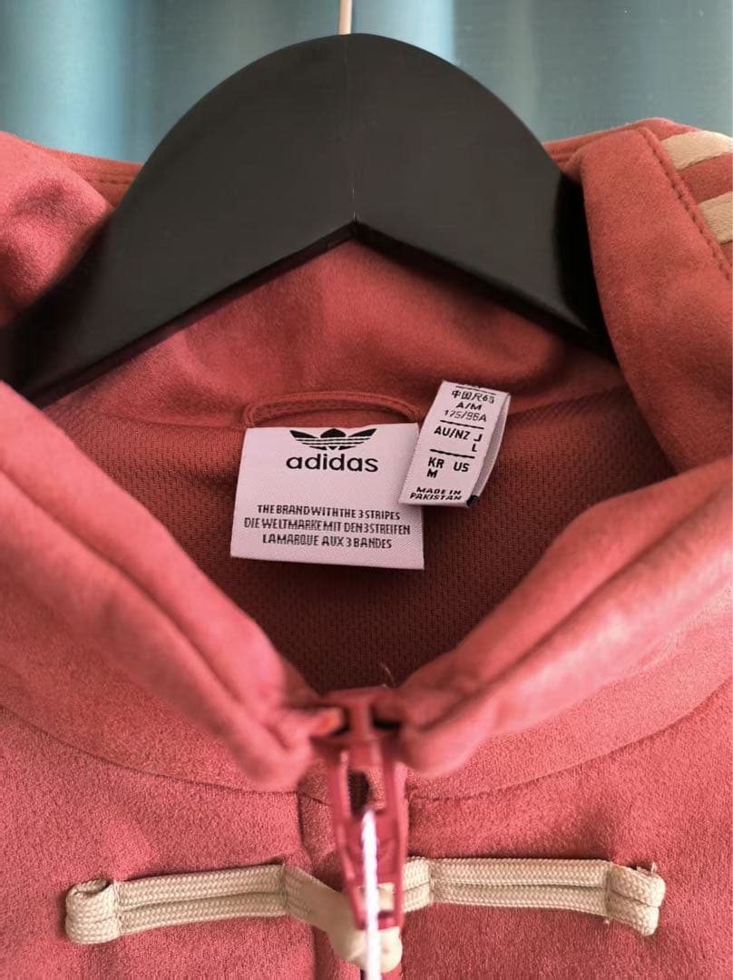 海外限定 アディダス 巳年 トラック スエード ジャケット レッド L