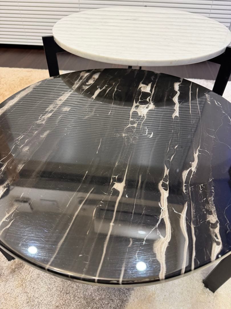 ★直接引取り限定★ アルモニアの大理石センターテーブル