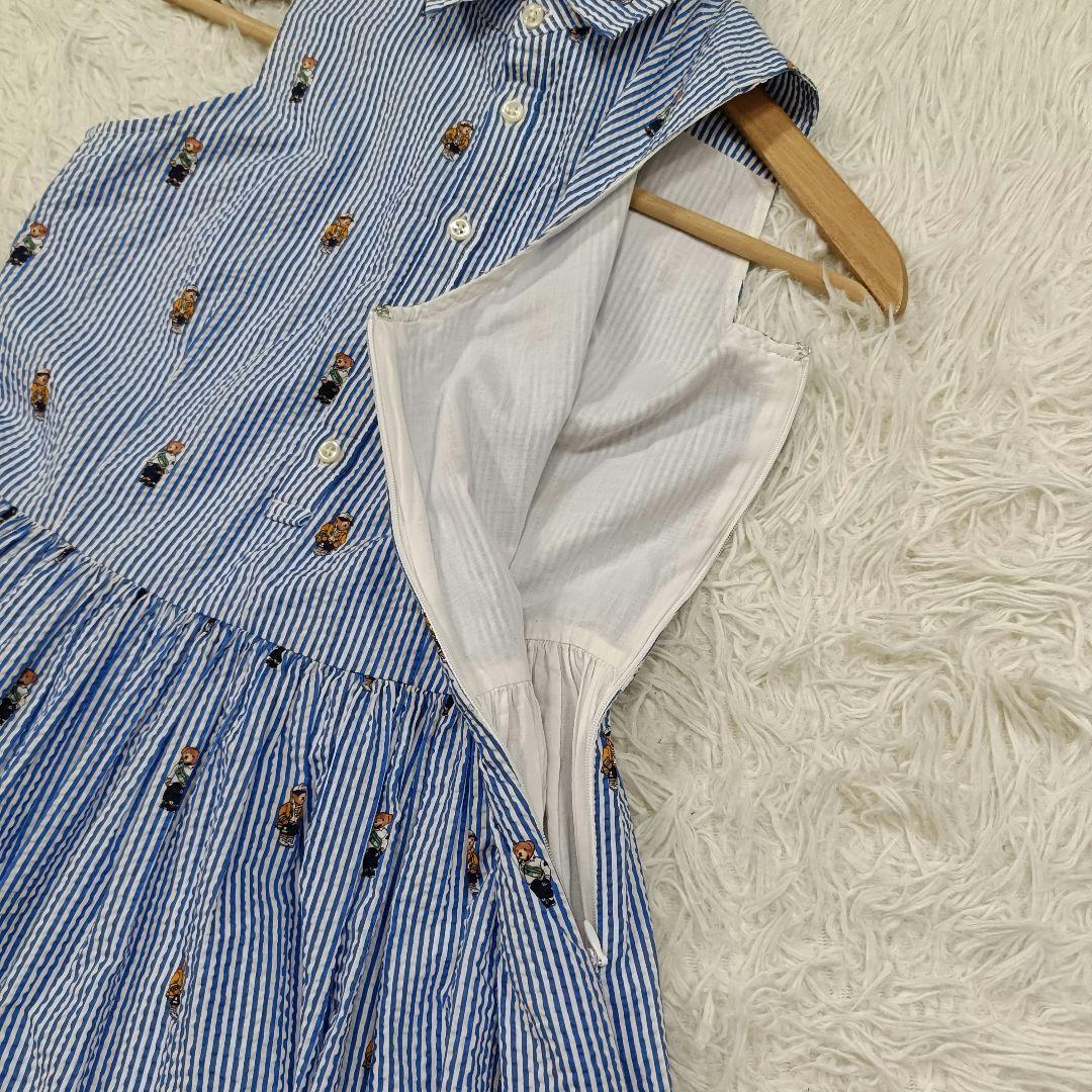 ポロラルフローレン ポロベア ロングフレアワンピース サイズ16 160 総柄