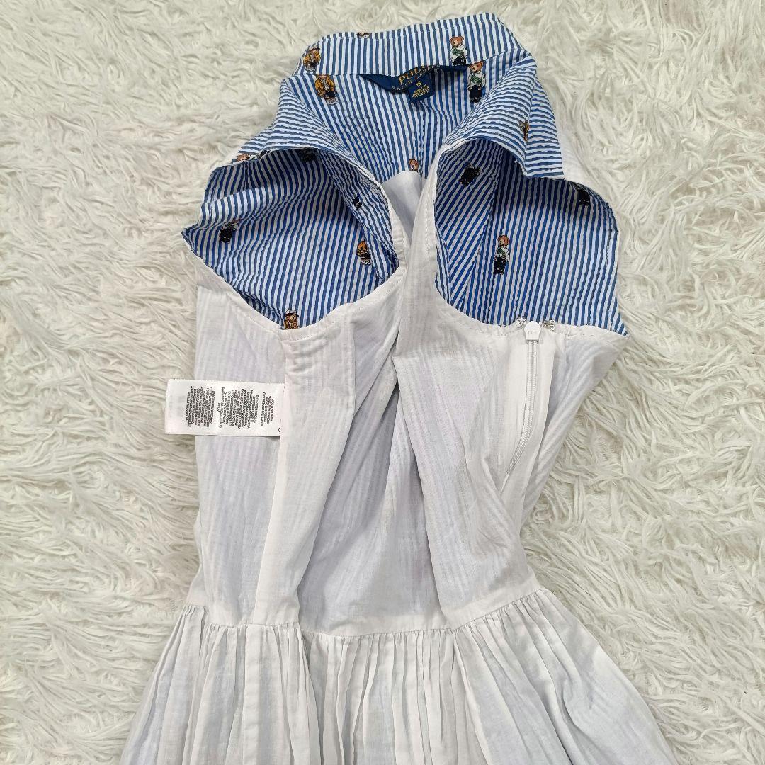 ポロラルフローレン ポロベア ロングフレアワンピース サイズ16 160 総柄