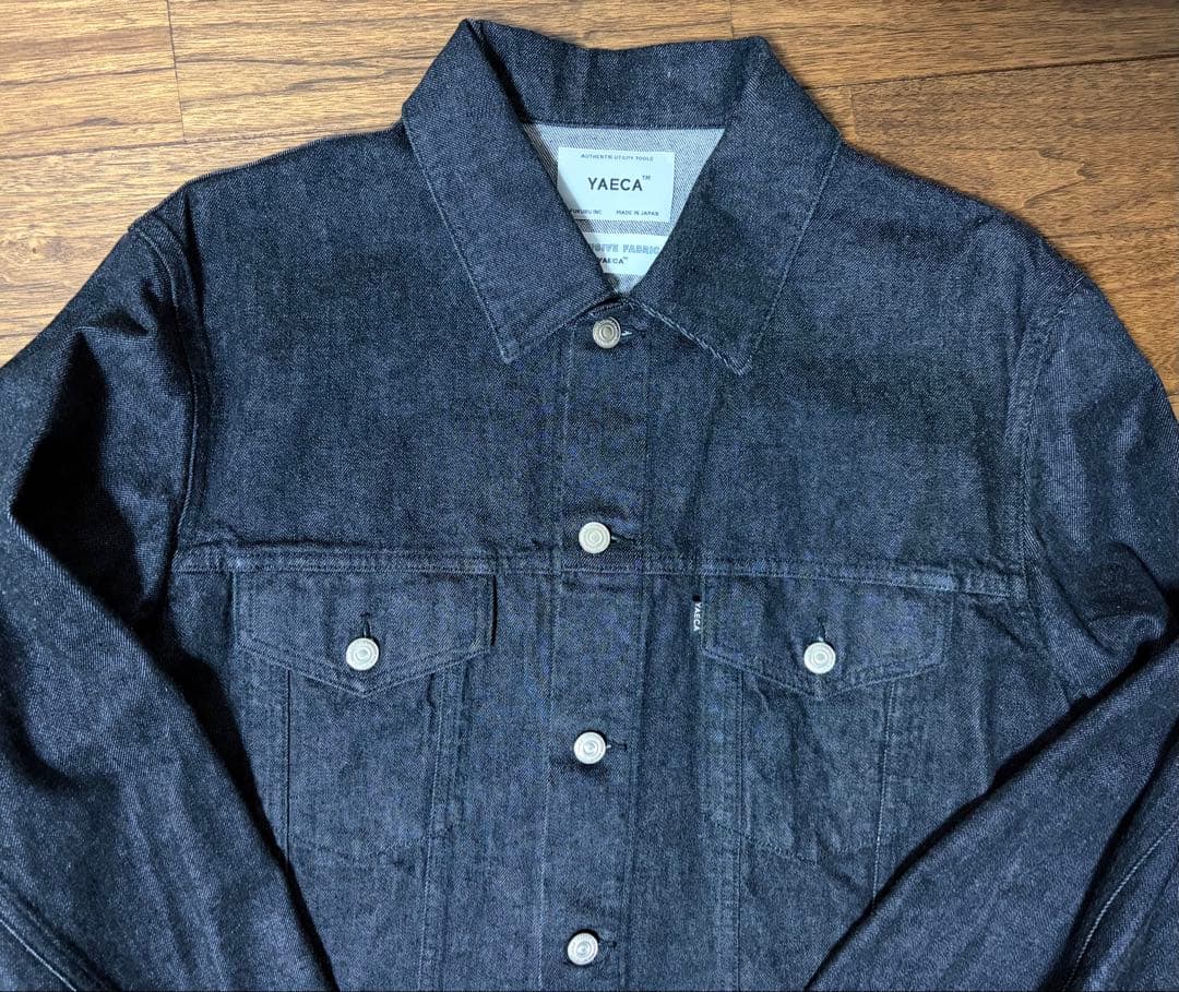YAECA ブラックデニムジャケットXL