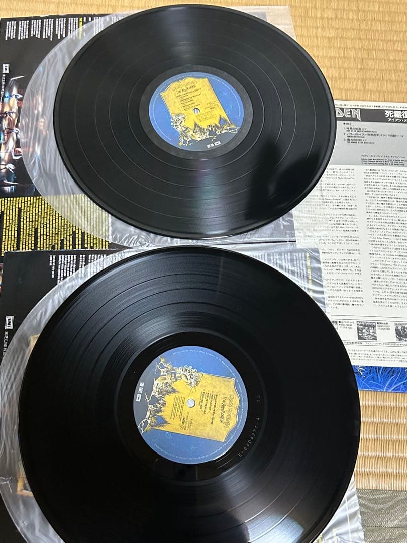 LP アイアンメイデン　死霊復活　2枚組　帯付き　初回限定盤