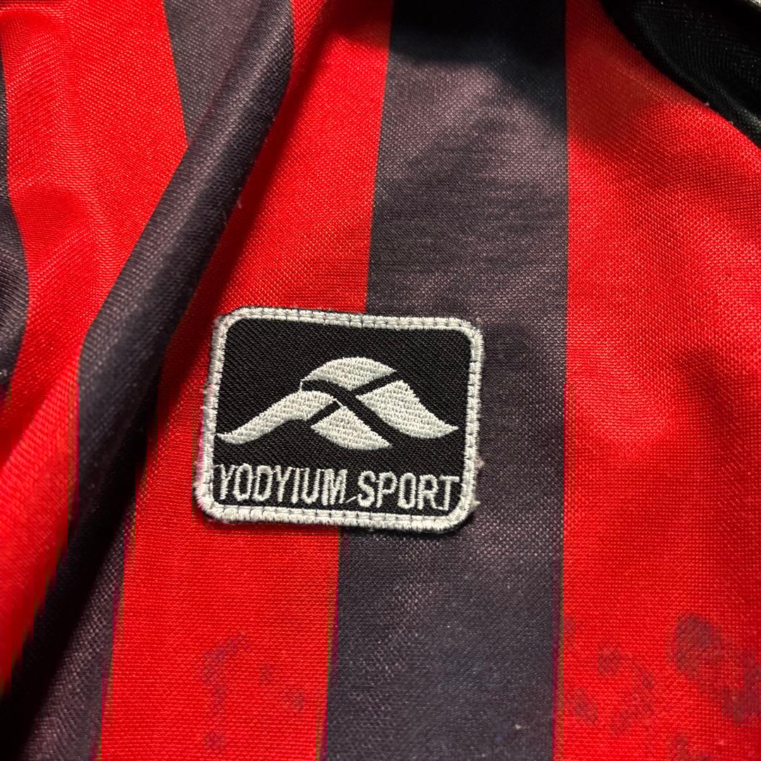 8SM1 ゲームシャツ　ストライプ柄　レプリカユニフォーム　ACミラン　古着