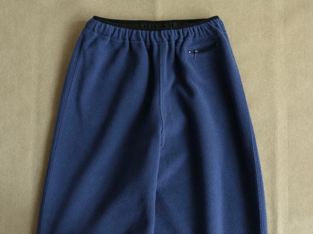90s 台湾製 NIKE フリースパンツ ネイビー 裾スウォッシュ