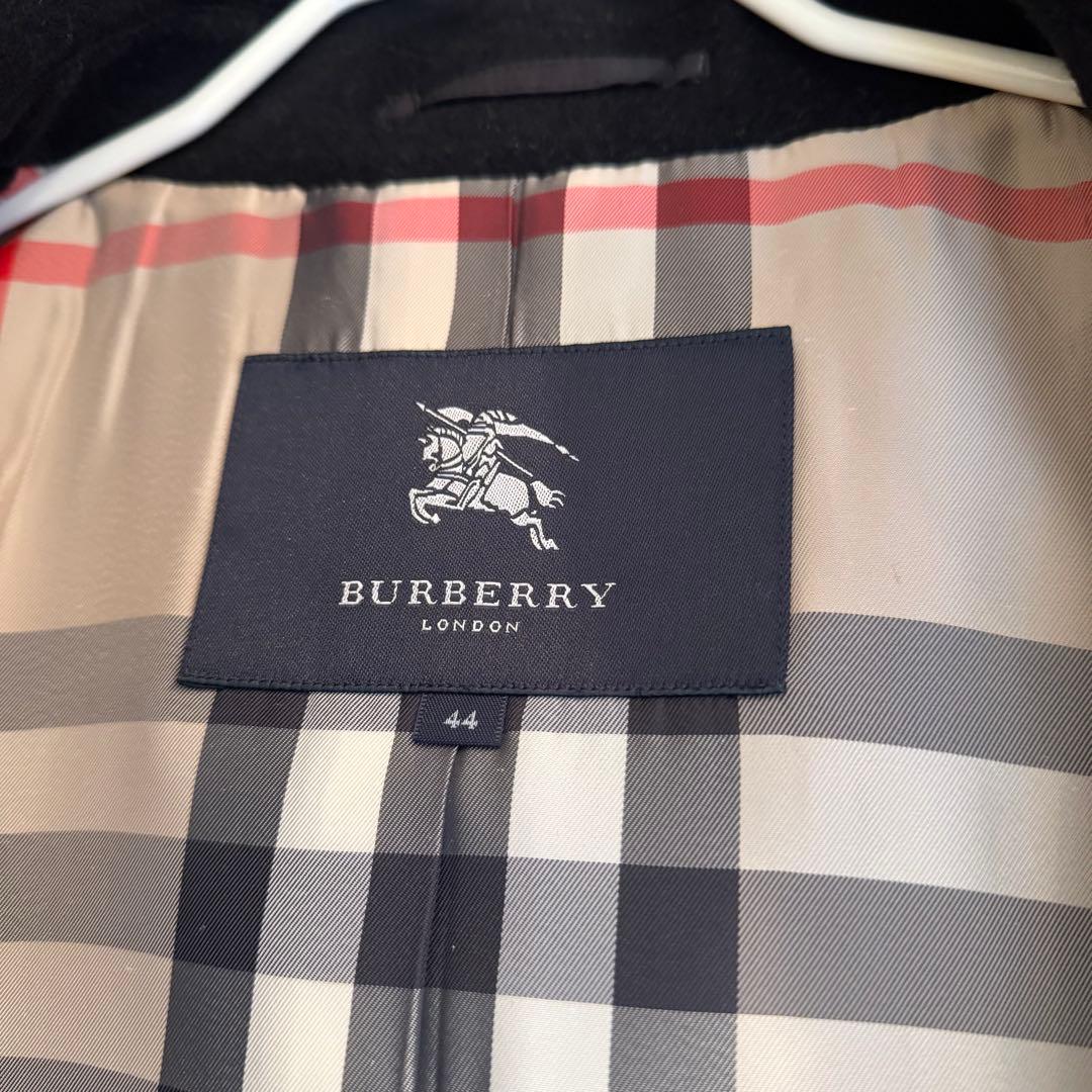 t*p様 バーバリー メガチェック ペプラム ダッフルコート 黒 44