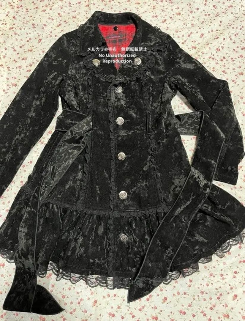 アルゴンキン スウェード アウター コート ブラック ALGONQUINS