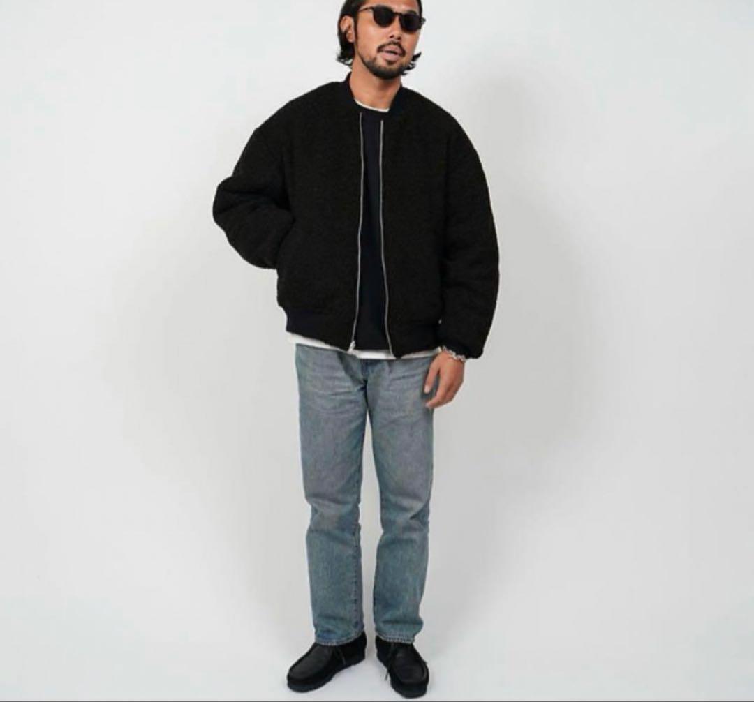 ジャケット・アウター KAJA REVERSIBLE BOA NAYLON BOMBER JACKET