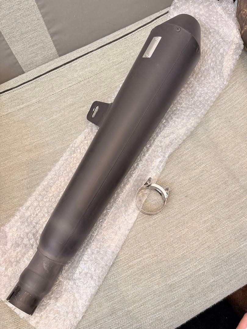 OVER ブラックマフラー クランプ付き