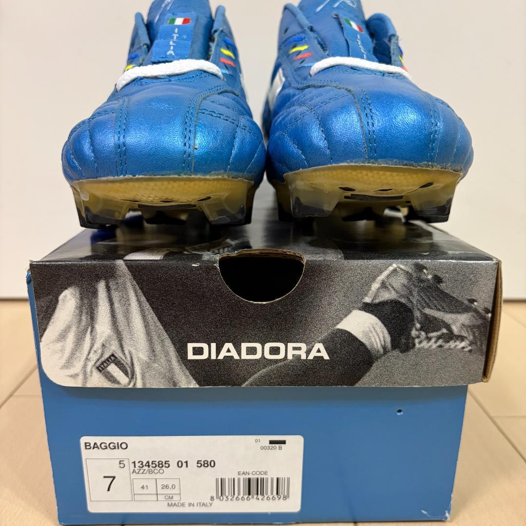 【新品未使用・スパイク・26cm】ロベルトバッジョ・イタリア・引退試合・サッカー
