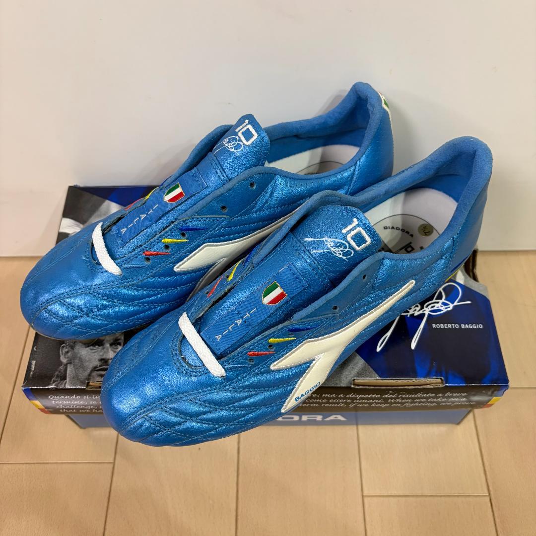 【新品未使用・スパイク・26cm】ロベルトバッジョ・イタリア・引退試合・サッカー