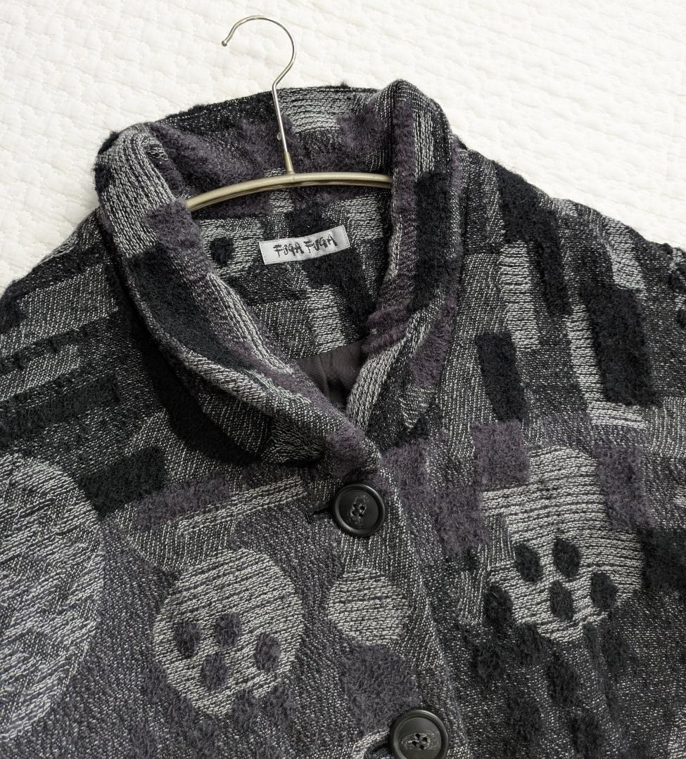 FUGA FUGA☆フーガフーガ☆20年冬☆ジャガードロングコート☆モノトーン