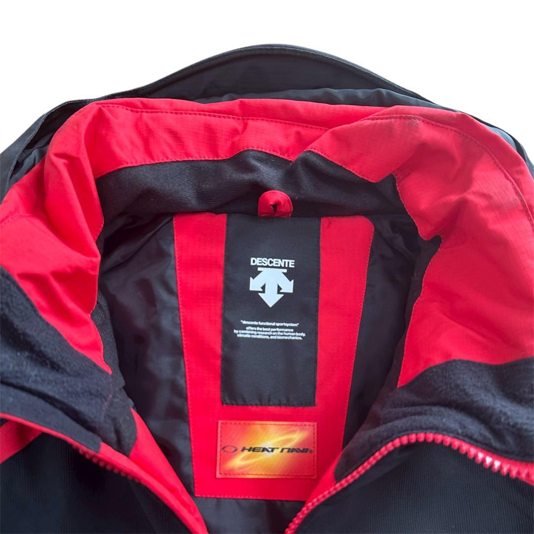 DESCENTE デサント スキーウエア メンズ M 上下セット 赤 黒