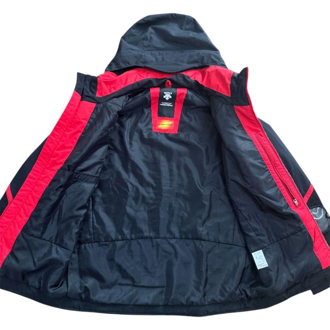 DESCENTE デサント スキーウエア メンズ M 上下セット 赤 黒