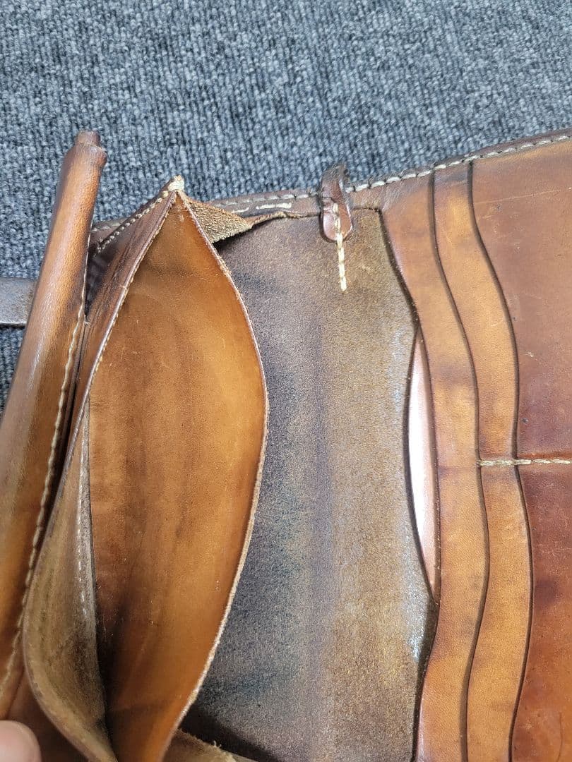 天神ワークスロングウォレットLW05 ウォレットロープ8本編み