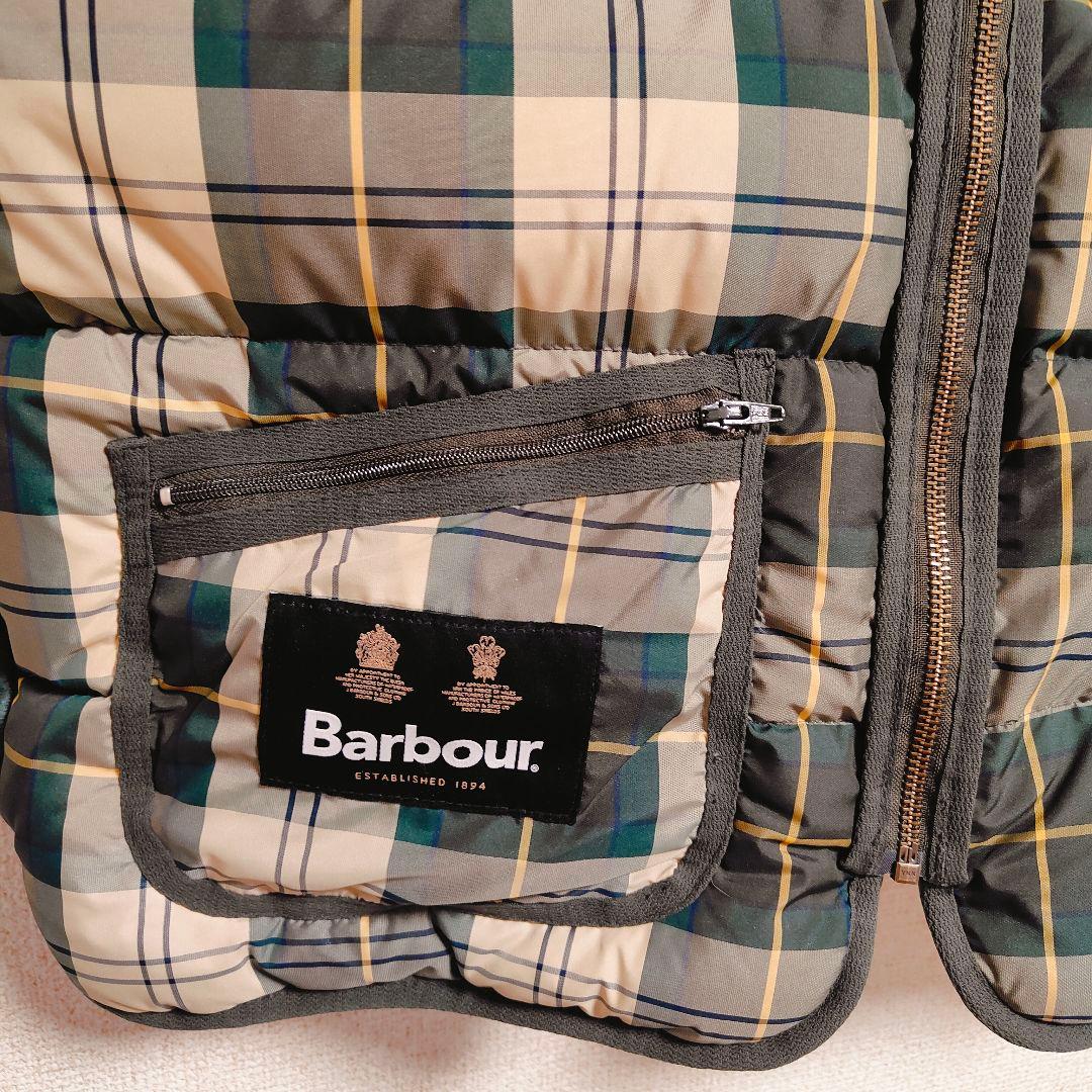 破格 Barbour ダウンベスト ダークグリーン 38