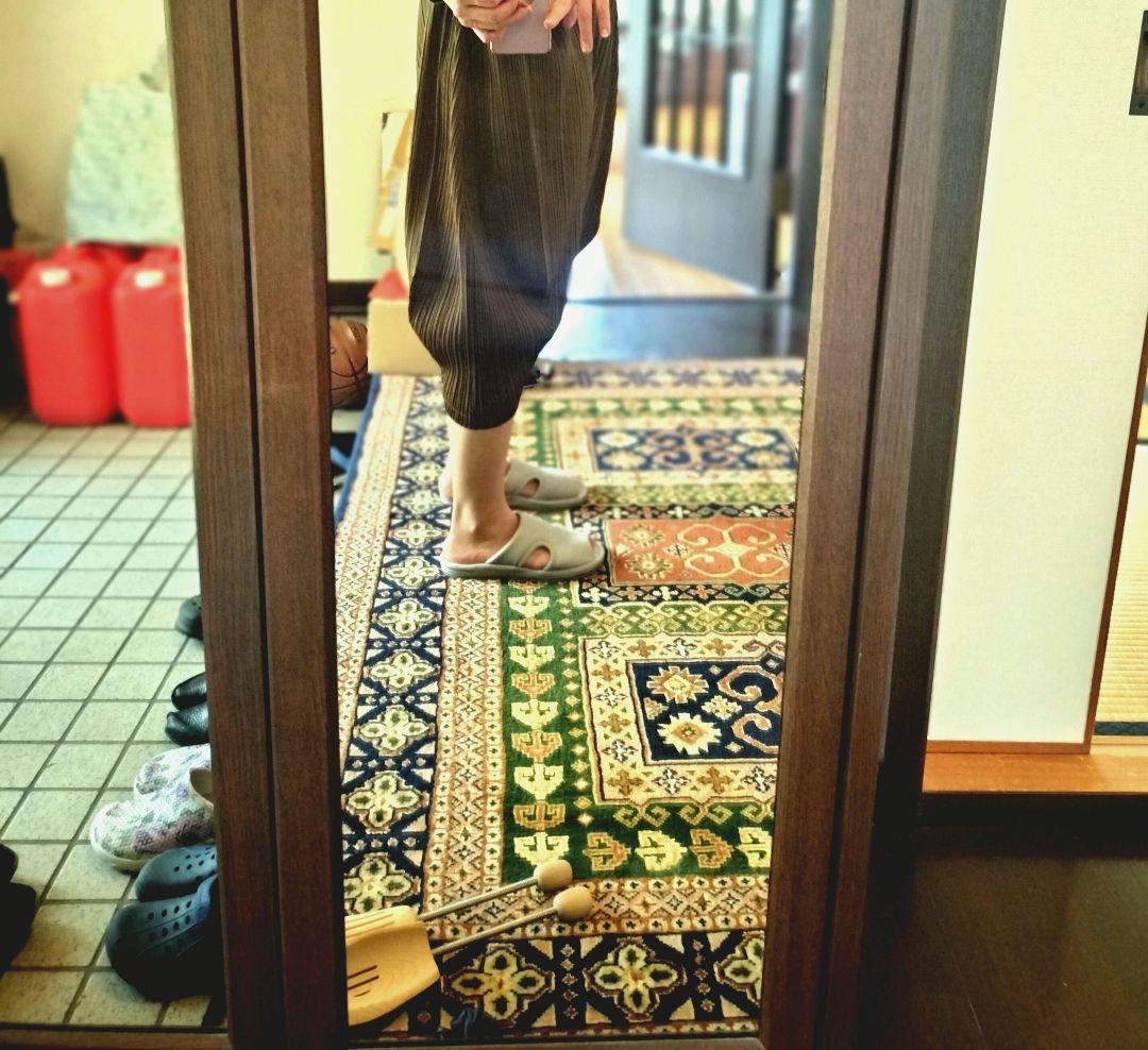 ISSEYMIYAKE／日本製／プリーツプリーズ／サルエルパンツ／イッセイミヤケ