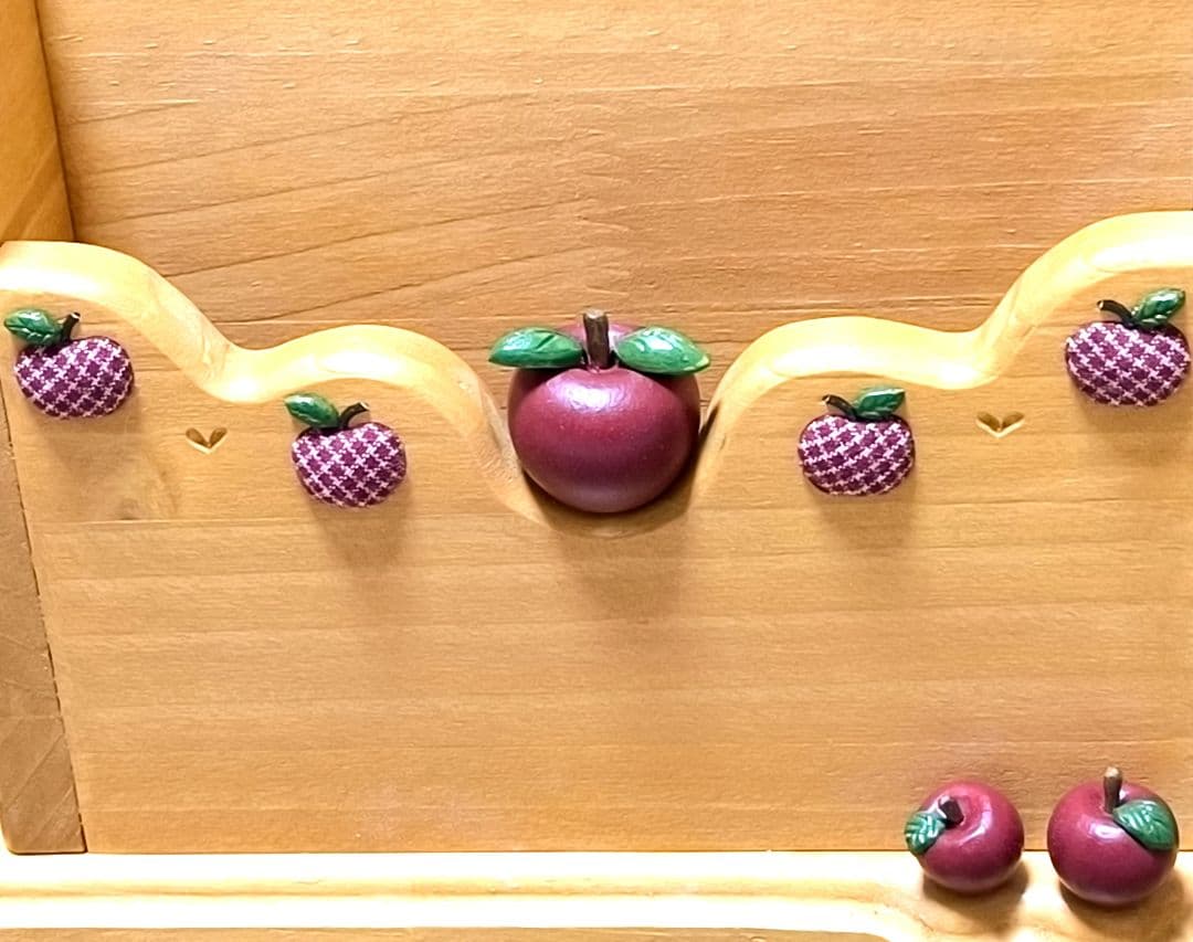 ⭐️アメリカンカントリー雑貨❤️木製まん丸ෆりんごෆの多目的スタンド