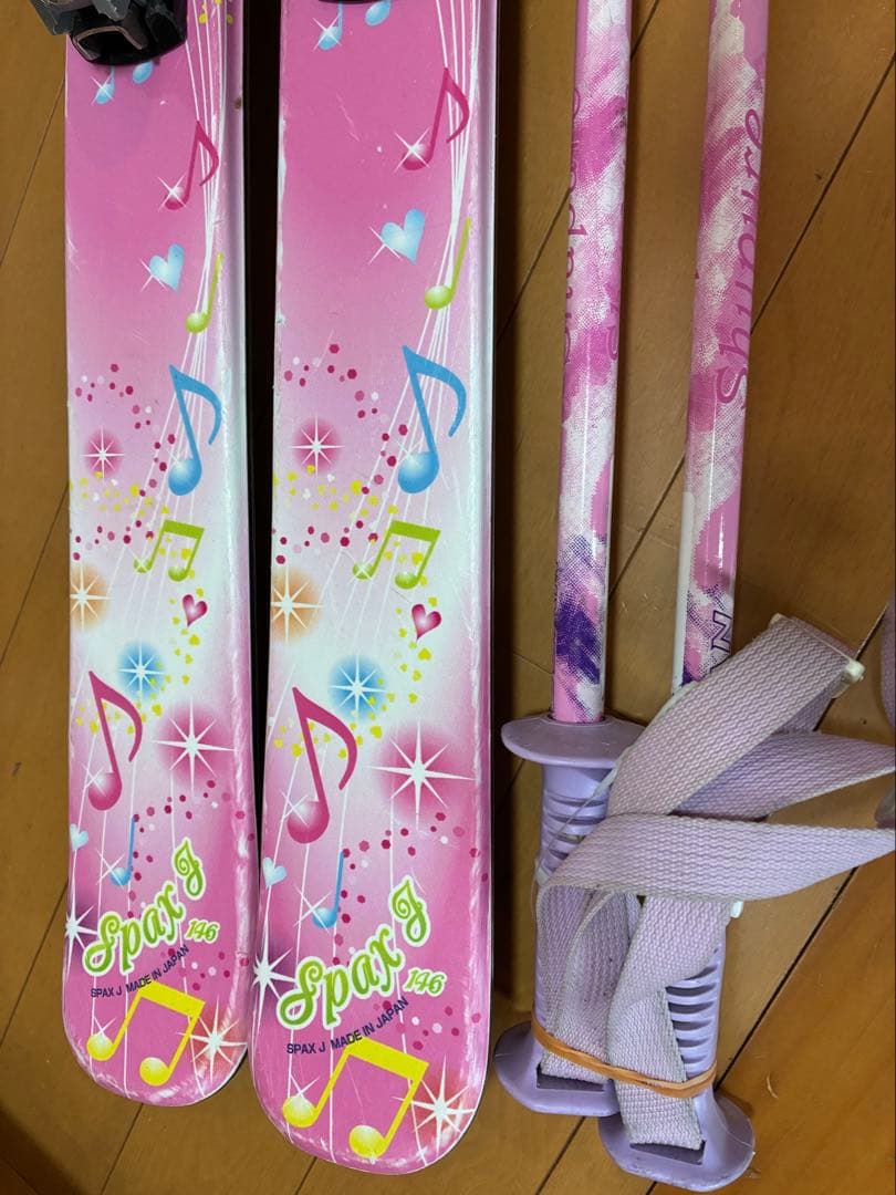 美品 スキーセット 板146cm 靴24cm身長140〜160cm用