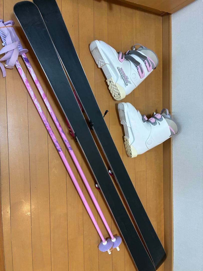 美品 スキーセット 板146cm 靴24cm身長140〜160cm用
