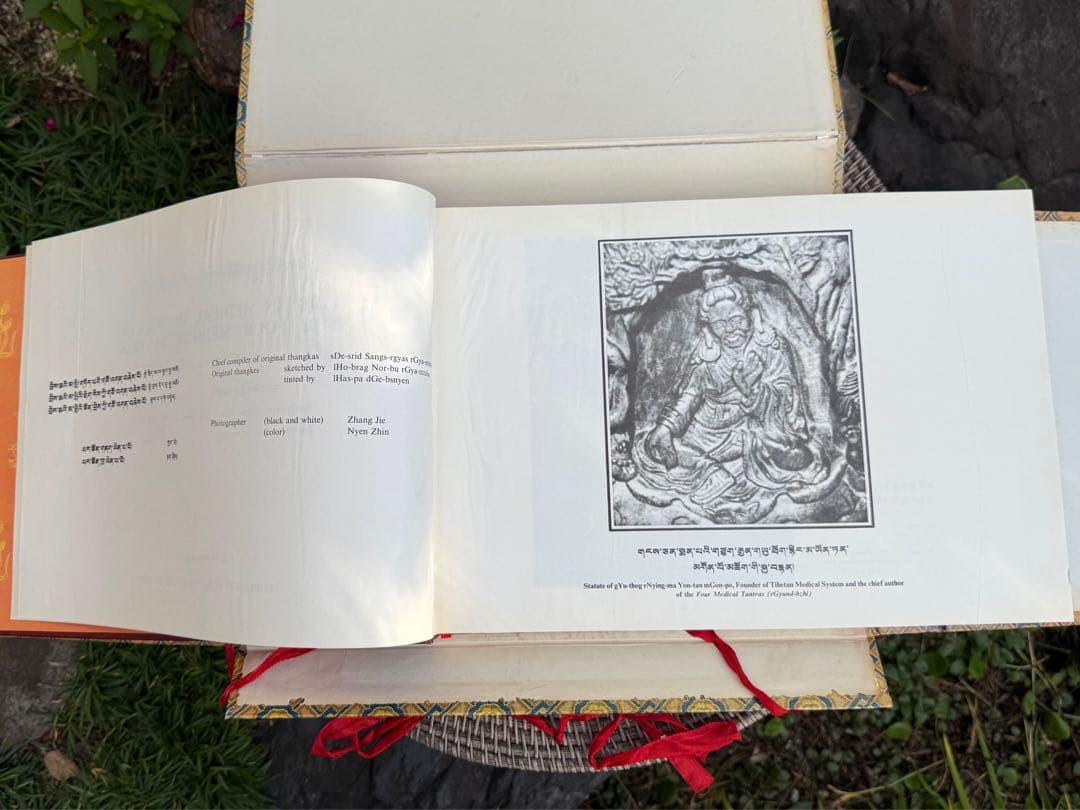希少）チベット　医学書　ヴィンテージ　大型本　ヨガ　瞑想　健康