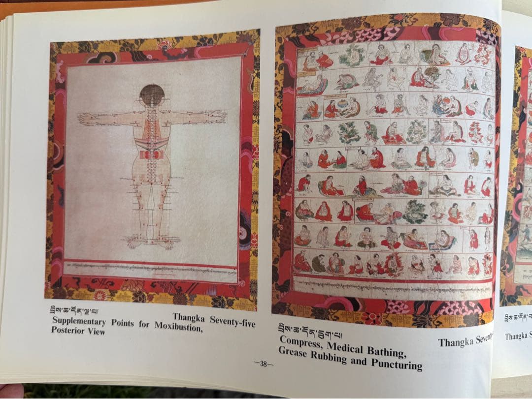希少）チベット　医学書　ヴィンテージ　大型本　ヨガ　瞑想　健康