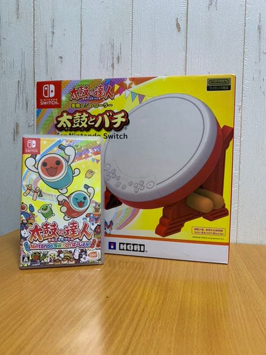 「太鼓の達人NintendoSwitchば〜じょん！」「太鼓とバチ」セット