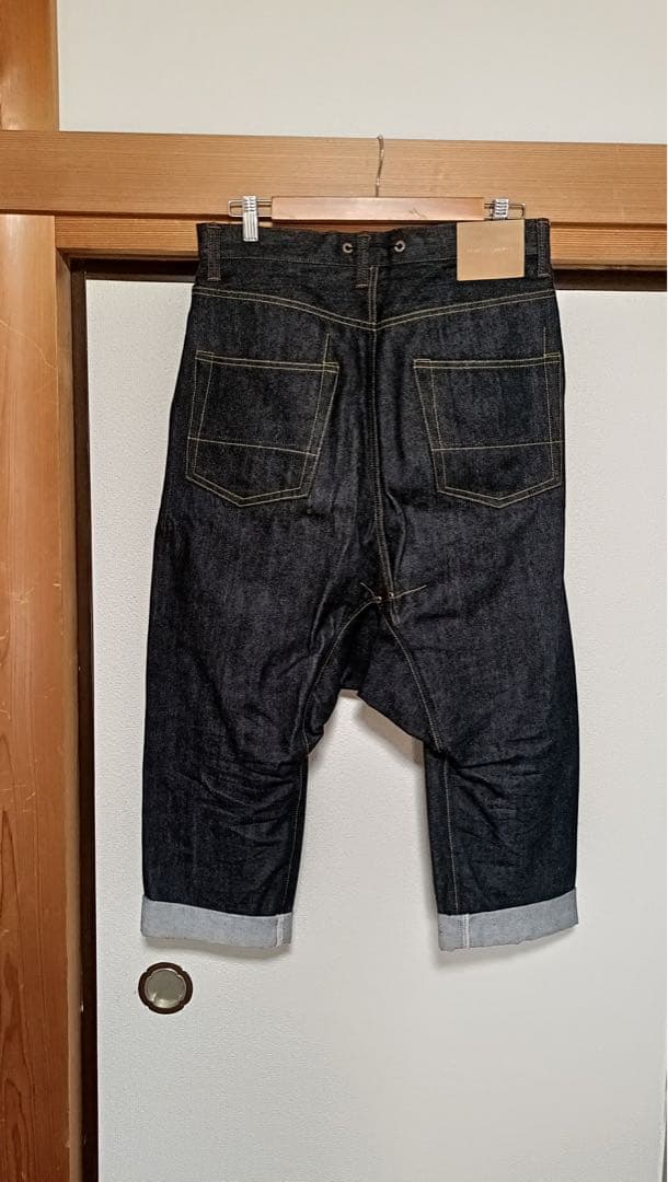 FUMITO GANRYU ブラックサルエルデニム