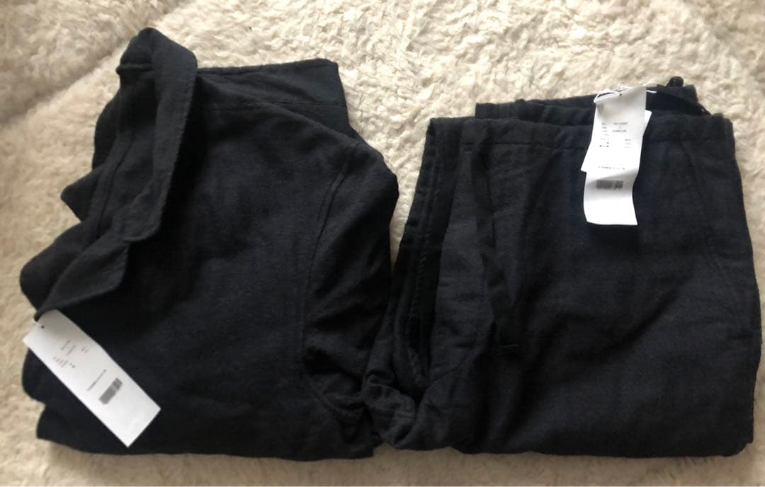 新品未使用COMOLI 20AW ウールシルクセットアップ チャコール サイズ2