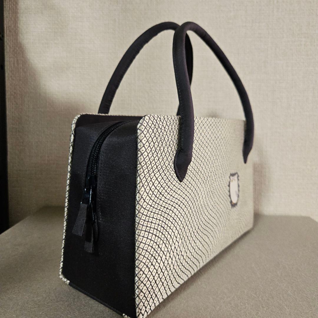 お洒落に！習い事に 西陣織り鹿の子ふくろう紋様　バック