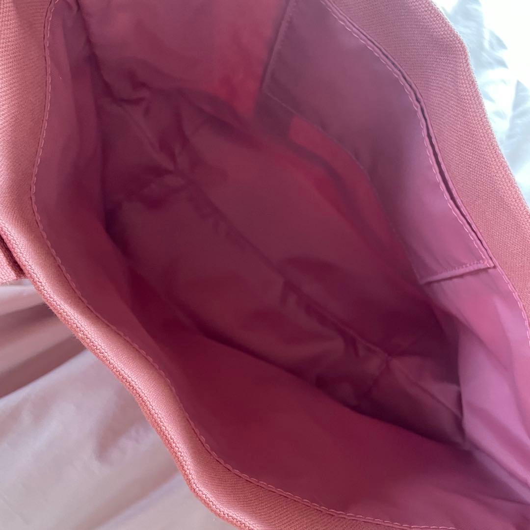 LOVELY ピンク クマ刺繍 トートバッグ