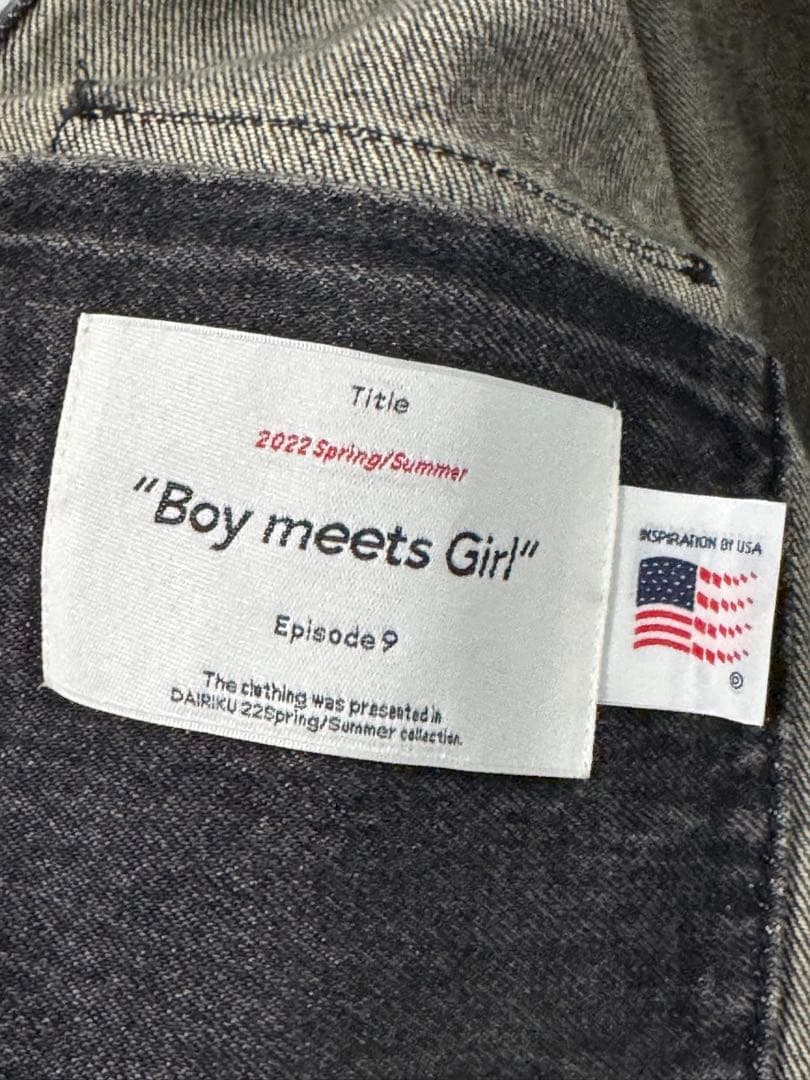 DAIRIKU 22SS Denim Cover All Mサイズ ブラック