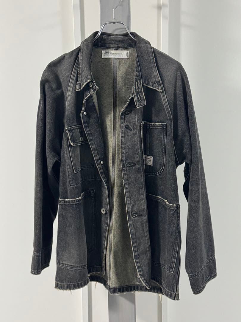 DAIRIKU 22SS Denim Cover All Mサイズ ブラック