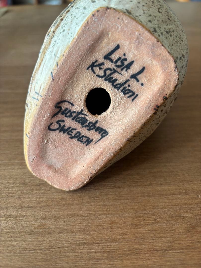 美品リサラーソン　ふくろう　置物