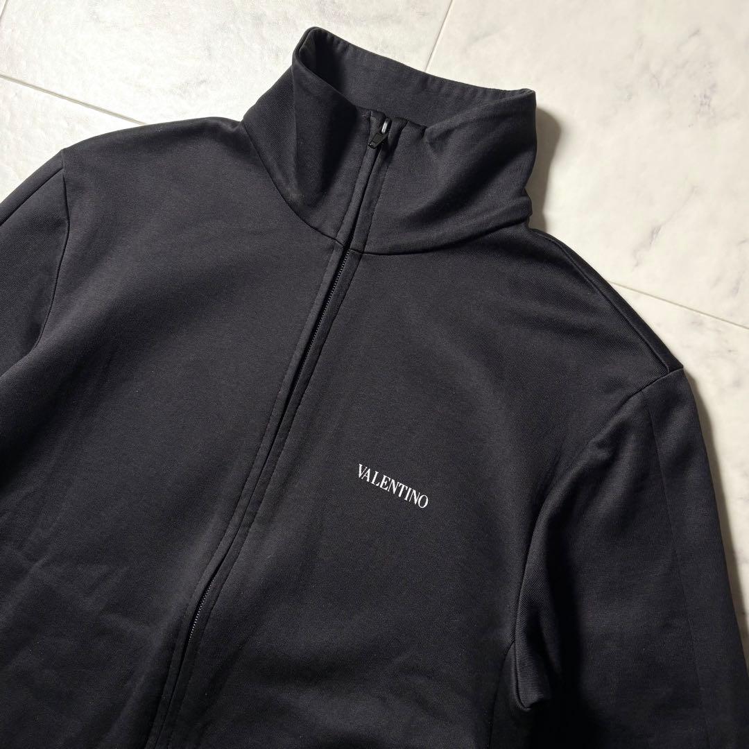 VALENTINO ワンポイントロゴ トラックジャケット スタッズ S 黒