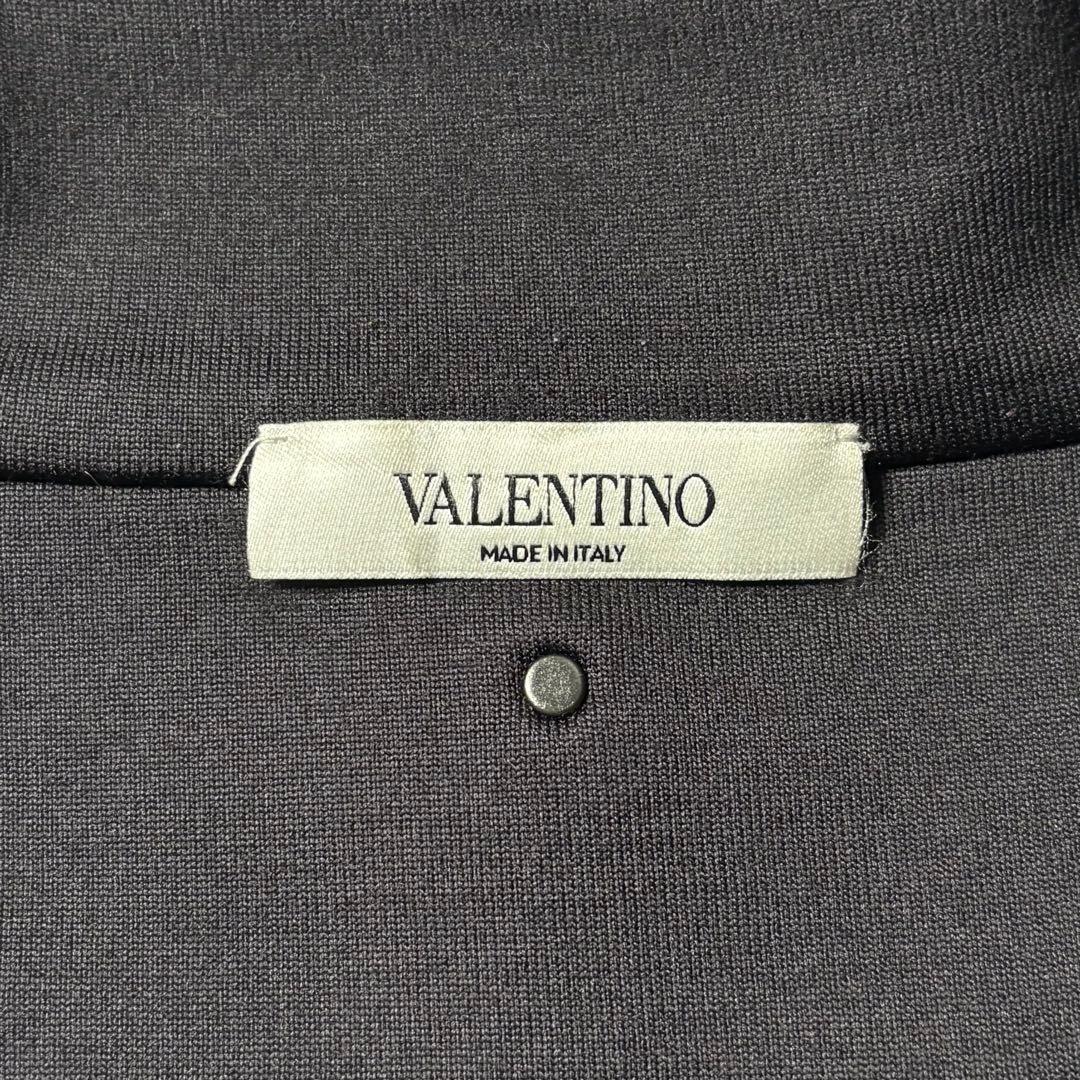 VALENTINO ワンポイントロゴ トラックジャケット スタッズ S 黒