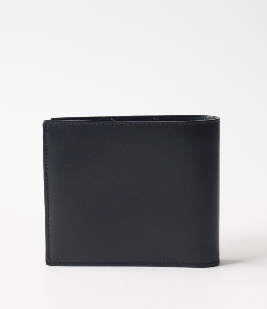 34,100円新品【ポールスミス】伊製 ペインテッドストライプ 二つ折り財布 黒