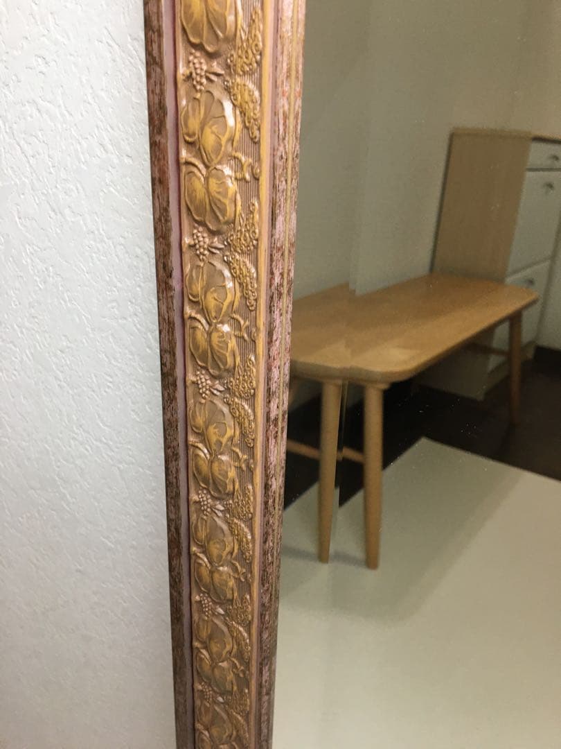 美しい彫刻 Italia Demainイタリア ドマン 壁掛け鏡 ウォールミラー