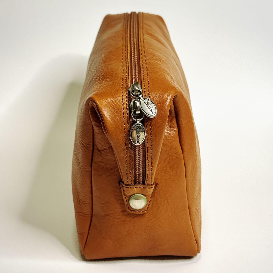 【希少品】Ferrari schedoni　レザーポーチ　トラベルバッグケース