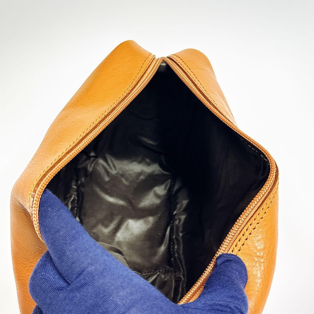 【希少品】Ferrari schedoni　レザーポーチ　トラベルバッグケース